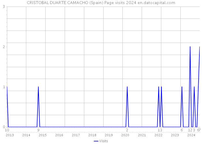 CRISTOBAL DUARTE CAMACHO (Spain) Page visits 2024 