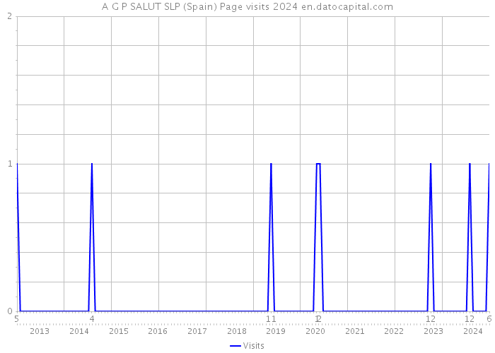 A G P SALUT SLP (Spain) Page visits 2024 