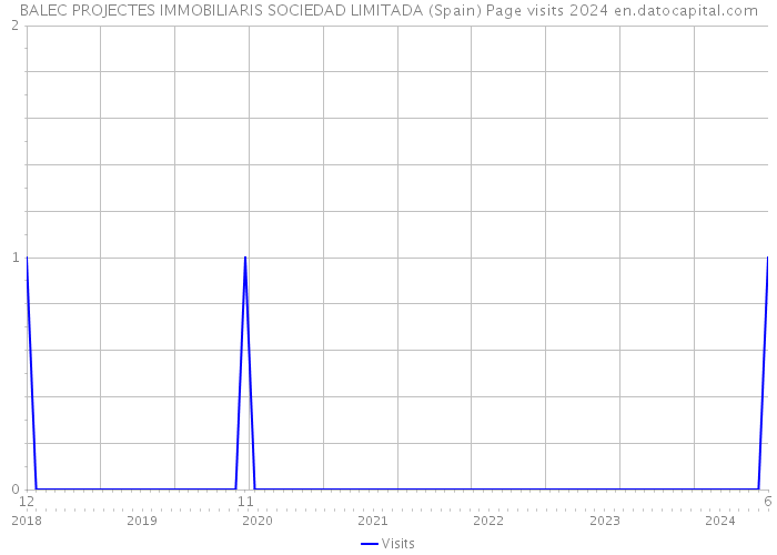 BALEC PROJECTES IMMOBILIARIS SOCIEDAD LIMITADA (Spain) Page visits 2024 