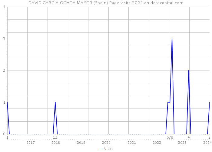 DAVID GARCIA OCHOA MAYOR (Spain) Page visits 2024 
