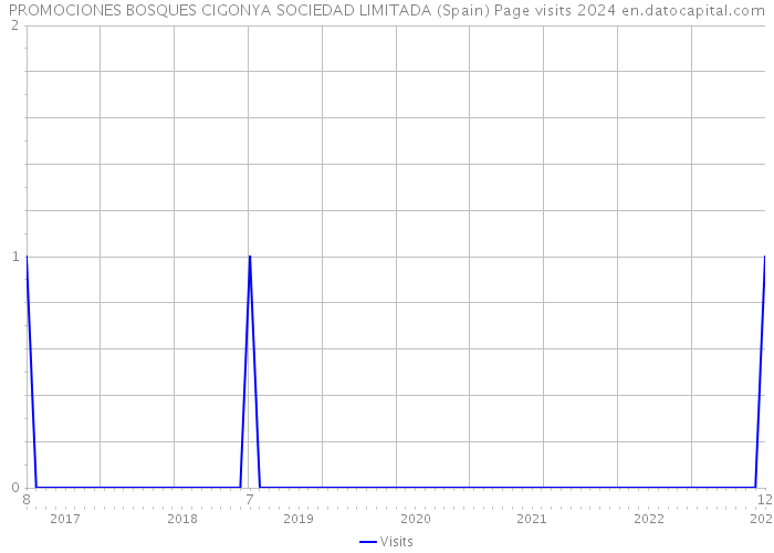 PROMOCIONES BOSQUES CIGONYA SOCIEDAD LIMITADA (Spain) Page visits 2024 