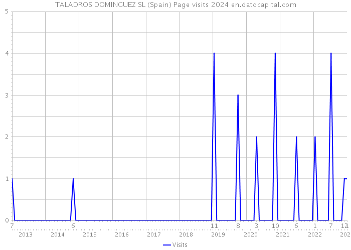 TALADROS DOMINGUEZ SL (Spain) Page visits 2024 