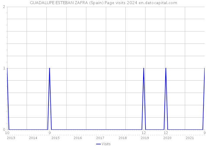 GUADALUPE ESTEBAN ZAFRA (Spain) Page visits 2024 