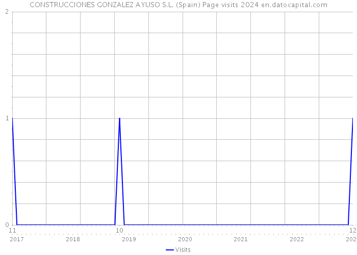 CONSTRUCCIONES GONZALEZ AYUSO S.L. (Spain) Page visits 2024 