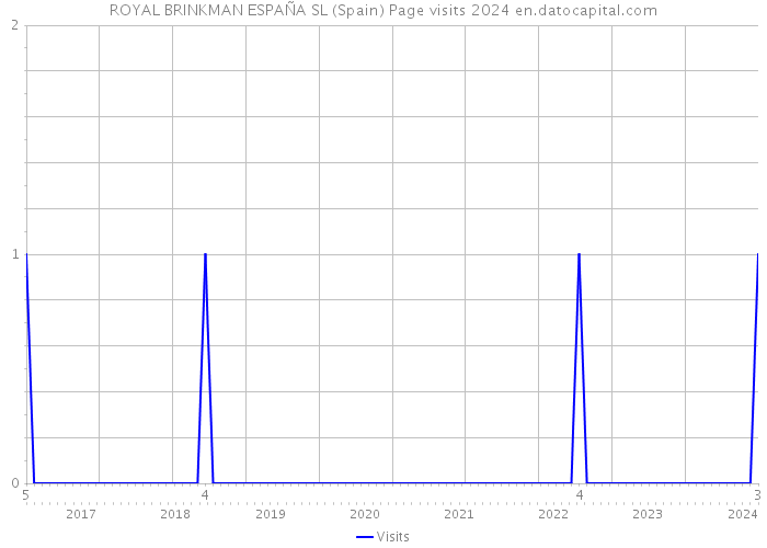 ROYAL BRINKMAN ESPAÑA SL (Spain) Page visits 2024 