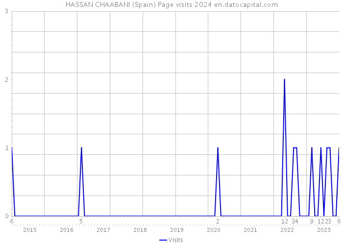 HASSAN CHAABANI (Spain) Page visits 2024 