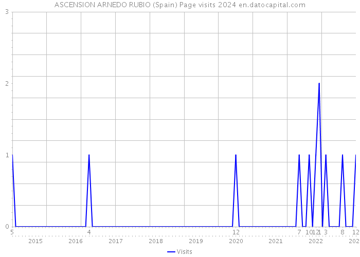 ASCENSION ARNEDO RUBIO (Spain) Page visits 2024 