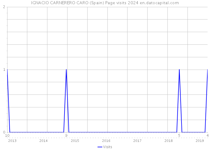 IGNACIO CARNERERO CARO (Spain) Page visits 2024 