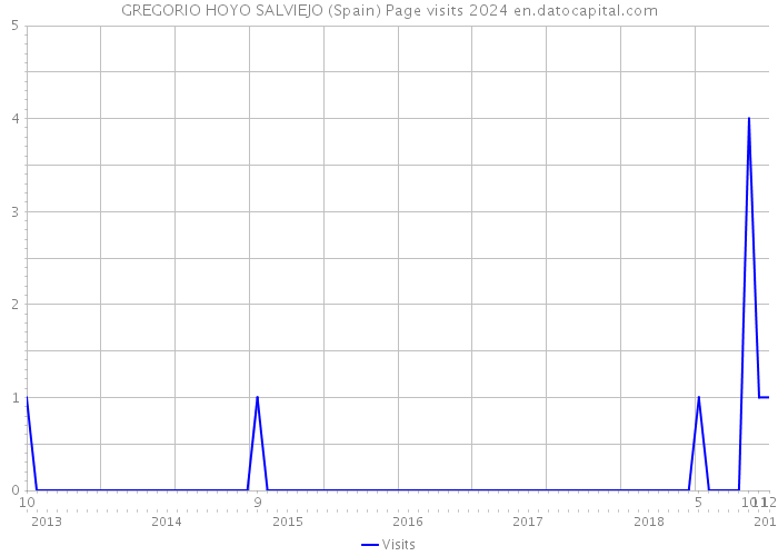 GREGORIO HOYO SALVIEJO (Spain) Page visits 2024 