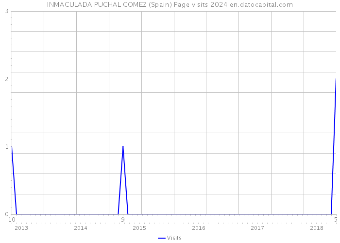 INMACULADA PUCHAL GOMEZ (Spain) Page visits 2024 