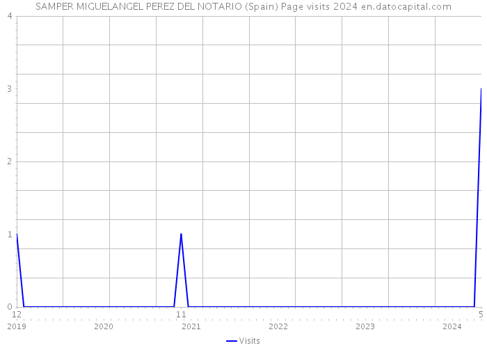 SAMPER MIGUELANGEL PEREZ DEL NOTARIO (Spain) Page visits 2024 