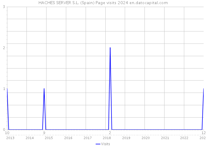 HACHES SERVER S.L. (Spain) Page visits 2024 
