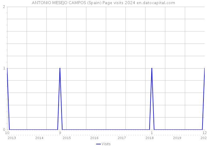 ANTONIO MESEJO CAMPOS (Spain) Page visits 2024 