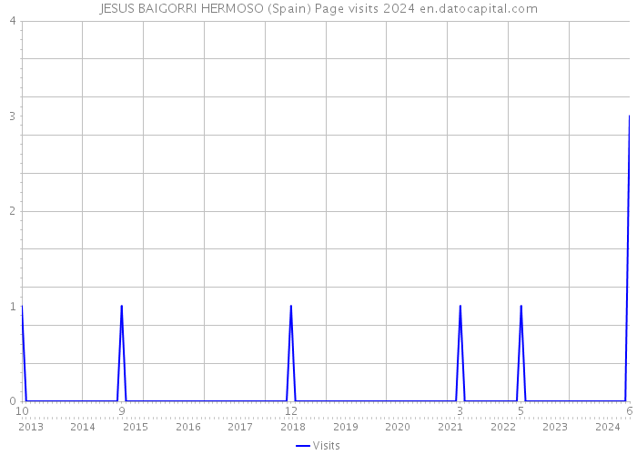 JESUS BAIGORRI HERMOSO (Spain) Page visits 2024 