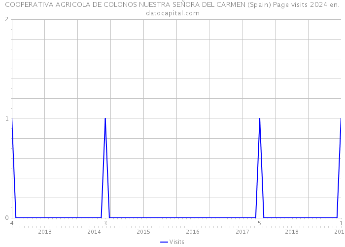 COOPERATIVA AGRICOLA DE COLONOS NUESTRA SEÑORA DEL CARMEN (Spain) Page visits 2024 