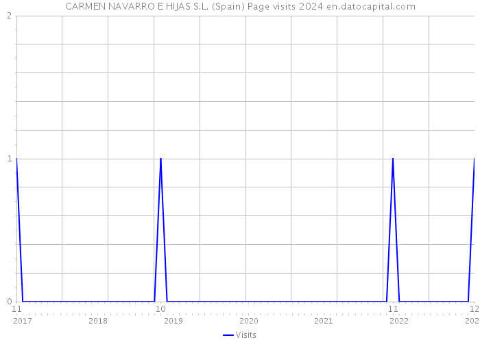 CARMEN NAVARRO E HIJAS S.L. (Spain) Page visits 2024 