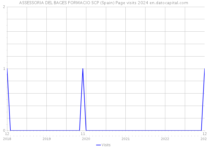 ASSESSORIA DEL BAGES FORMACIO SCP (Spain) Page visits 2024 