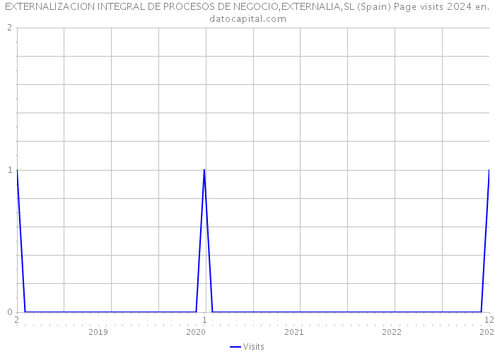 EXTERNALIZACION INTEGRAL DE PROCESOS DE NEGOCIO,EXTERNALIA,SL (Spain) Page visits 2024 