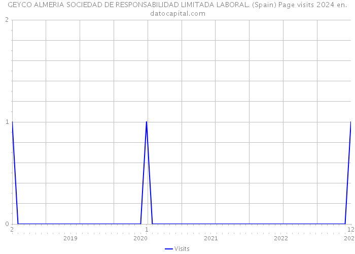 GEYCO ALMERIA SOCIEDAD DE RESPONSABILIDAD LIMITADA LABORAL. (Spain) Page visits 2024 