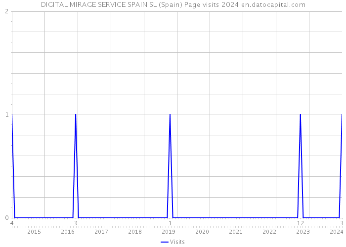 DIGITAL MIRAGE SERVICE SPAIN SL (Spain) Page visits 2024 