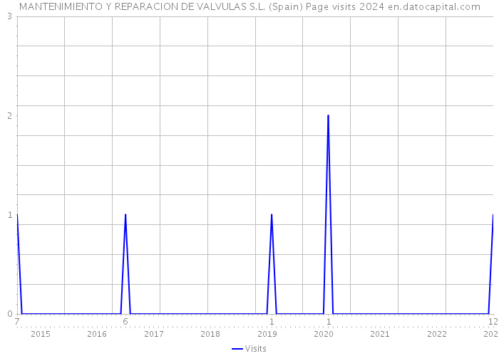 MANTENIMIENTO Y REPARACION DE VALVULAS S.L. (Spain) Page visits 2024 