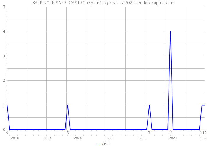 BALBINO IRISARRI CASTRO (Spain) Page visits 2024 