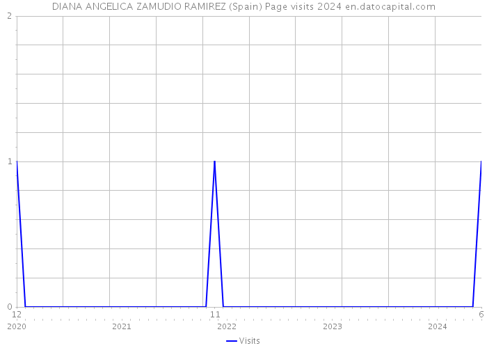 DIANA ANGELICA ZAMUDIO RAMIREZ (Spain) Page visits 2024 