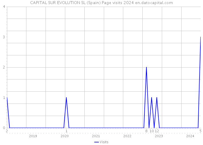 CAPITAL SUR EVOLUTION SL (Spain) Page visits 2024 