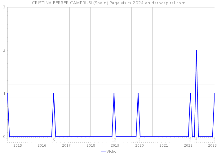 CRISTINA FERRER CAMPRUBI (Spain) Page visits 2024 