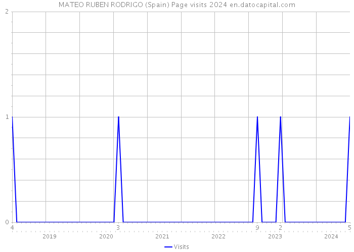 MATEO RUBEN RODRIGO (Spain) Page visits 2024 