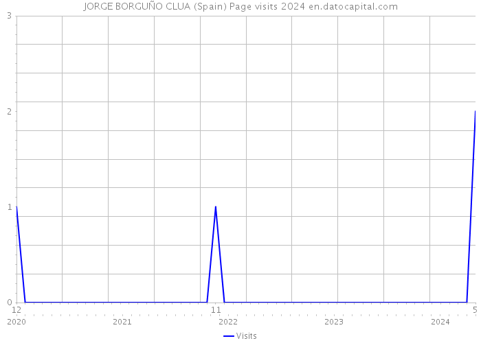 JORGE BORGUÑO CLUA (Spain) Page visits 2024 