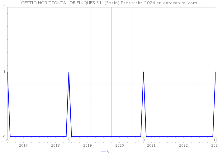 GESTIO HORITZONTAL DE FINQUES S.L. (Spain) Page visits 2024 