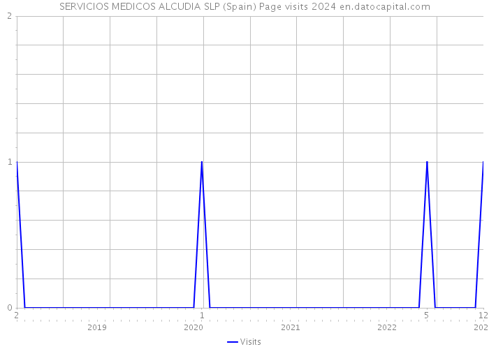 SERVICIOS MEDICOS ALCUDIA SLP (Spain) Page visits 2024 