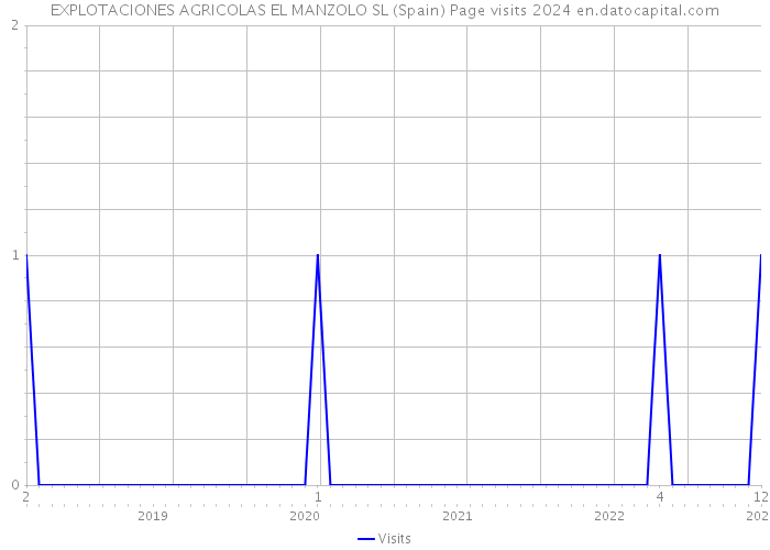 EXPLOTACIONES AGRICOLAS EL MANZOLO SL (Spain) Page visits 2024 