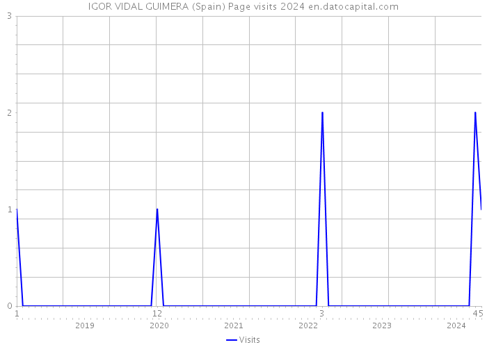 IGOR VIDAL GUIMERA (Spain) Page visits 2024 