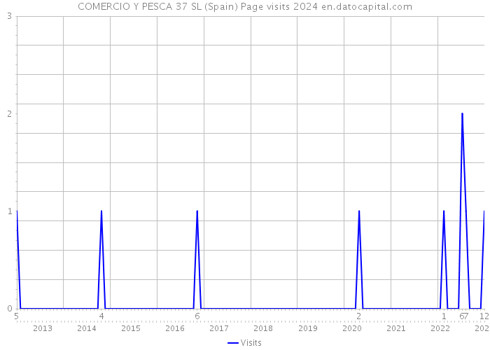COMERCIO Y PESCA 37 SL (Spain) Page visits 2024 