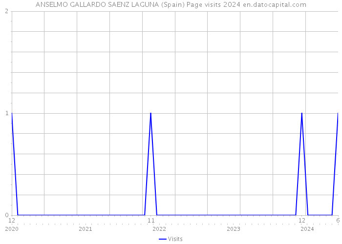 ANSELMO GALLARDO SAENZ LAGUNA (Spain) Page visits 2024 