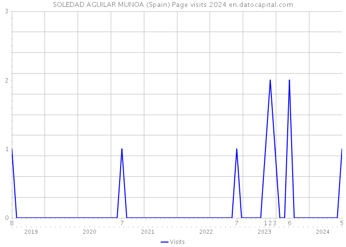 SOLEDAD AGUILAR MUNOA (Spain) Page visits 2024 