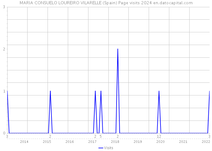 MARIA CONSUELO LOUREIRO VILARELLE (Spain) Page visits 2024 