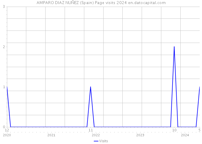 AMPARO DIAZ NUÑEZ (Spain) Page visits 2024 
