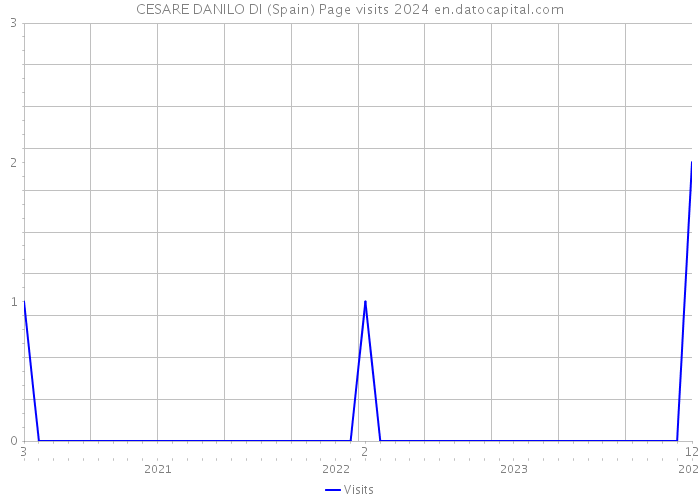 CESARE DANILO DI (Spain) Page visits 2024 