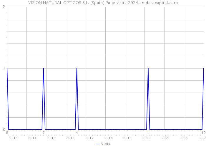 VISION NATURAL OPTICOS S.L. (Spain) Page visits 2024 