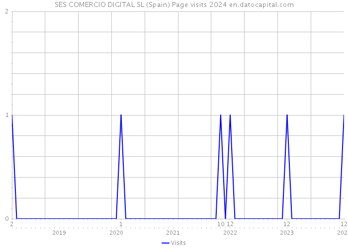 SES COMERCIO DIGITAL SL (Spain) Page visits 2024 