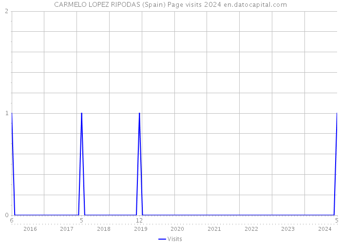 CARMELO LOPEZ RIPODAS (Spain) Page visits 2024 