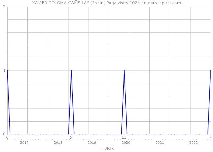 XAVIER COLOMA CAÑELLAS (Spain) Page visits 2024 