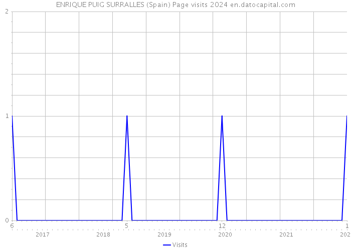 ENRIQUE PUIG SURRALLES (Spain) Page visits 2024 