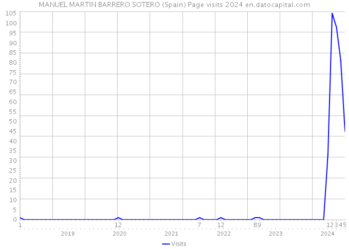 MANUEL MARTIN BARRERO SOTERO (Spain) Page visits 2024 