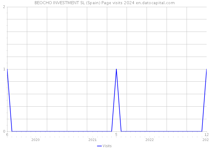 BEOCHO INVESTMENT SL (Spain) Page visits 2024 