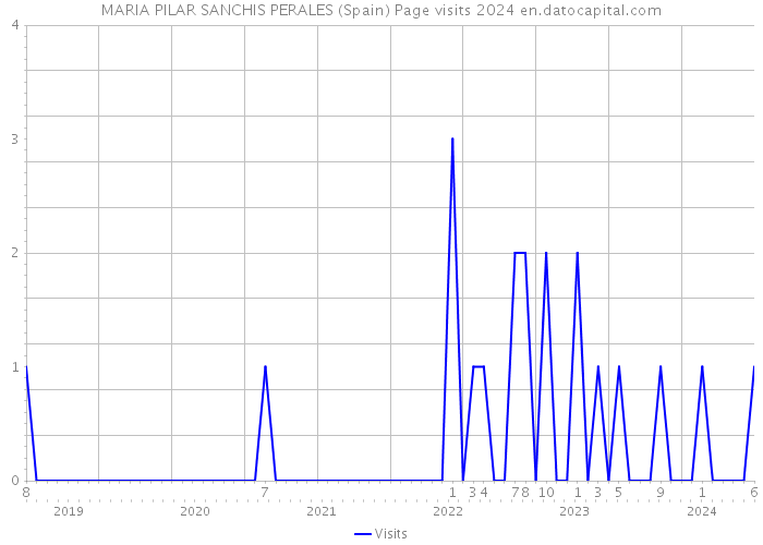 MARIA PILAR SANCHIS PERALES (Spain) Page visits 2024 