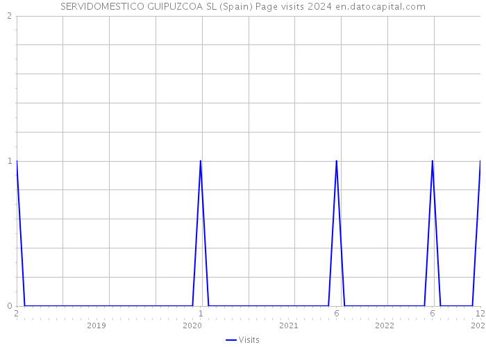 SERVIDOMESTICO GUIPUZCOA SL (Spain) Page visits 2024 